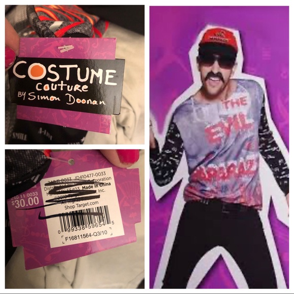 Men’s Evil Paparazzi Costume Couture Sz Large NWT! - Picture 3 of 3
